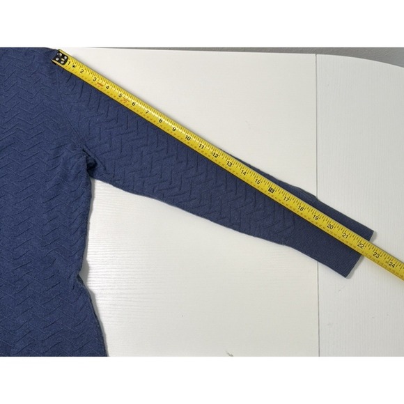 Ecetera Textured Cotton Cashmere Knit Sweater S Neutral Quiet Luxury Minimalist - Picture 7 of 8